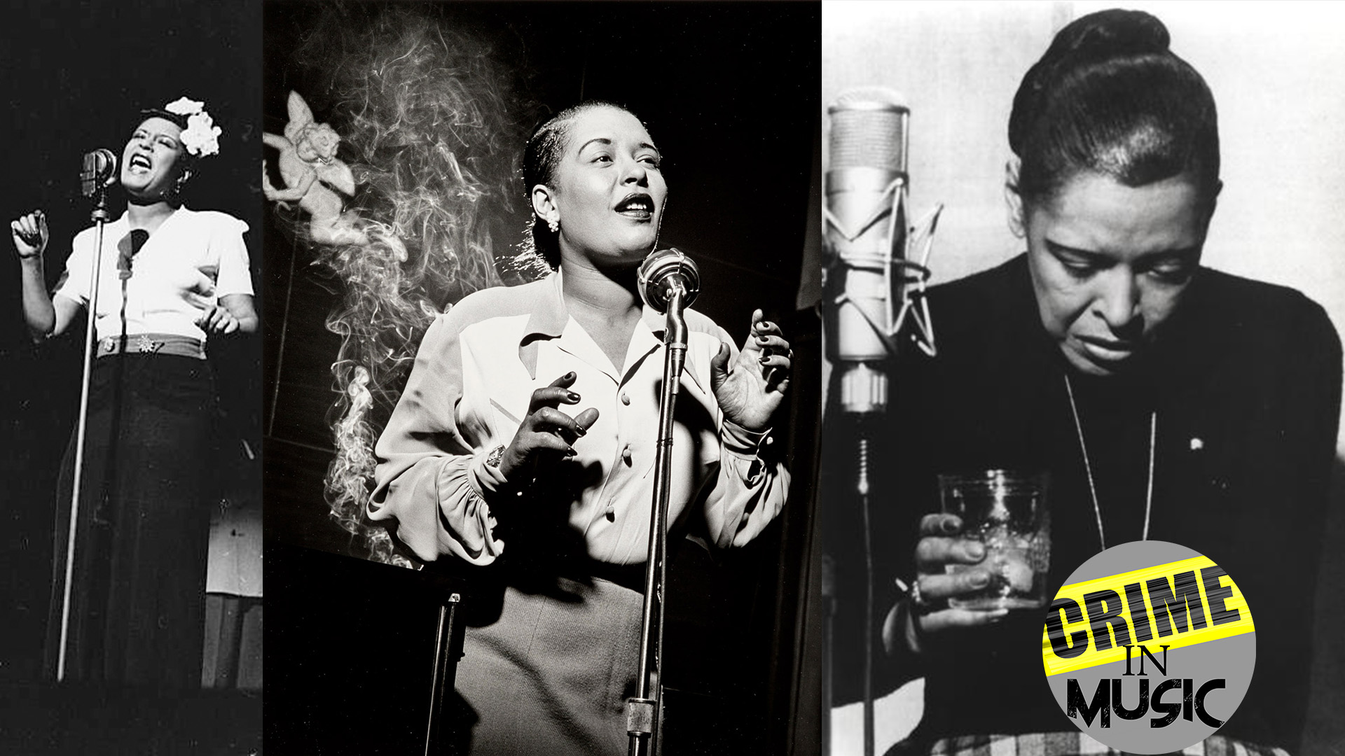 photo collage of Billie Holiday, Musician, singer